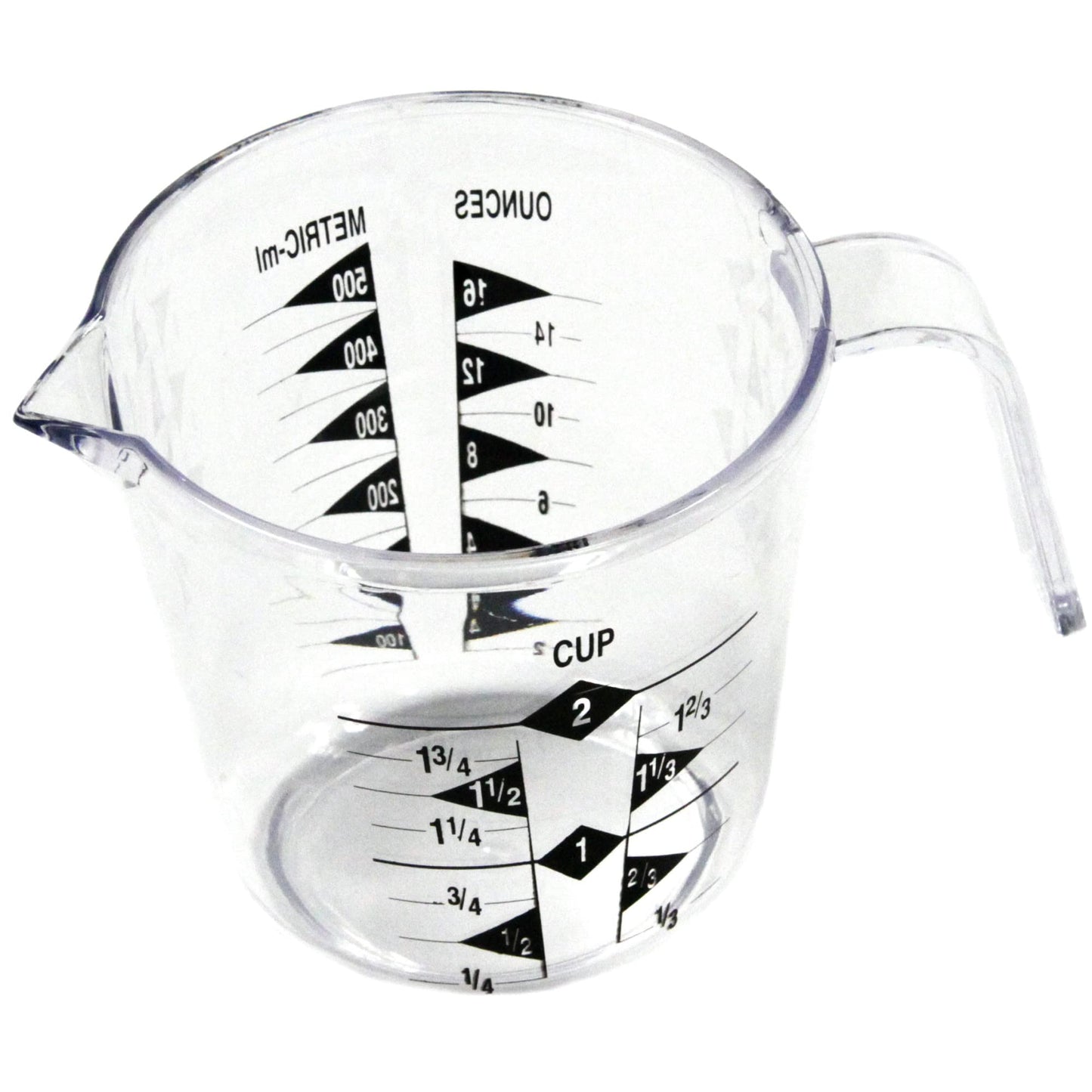 Chef Craft Select Plastic Measuring Cup, 1 Cup Capacity, Clear